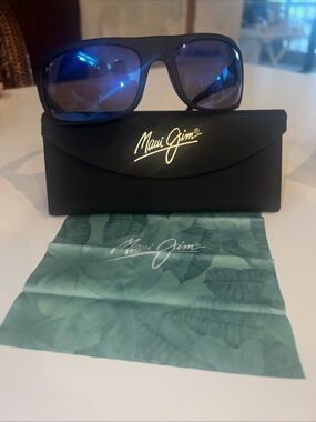 Maui Jim Unisex Peahi MJ202-2M-SGH Black / Bronze Tinted Sunglasses New